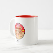 2 Couleurs Tasse de Bélier (Devant gauche)