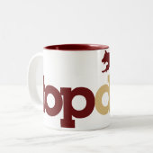 2 Couleurs Tasse de berger allemand (Devant gauche)