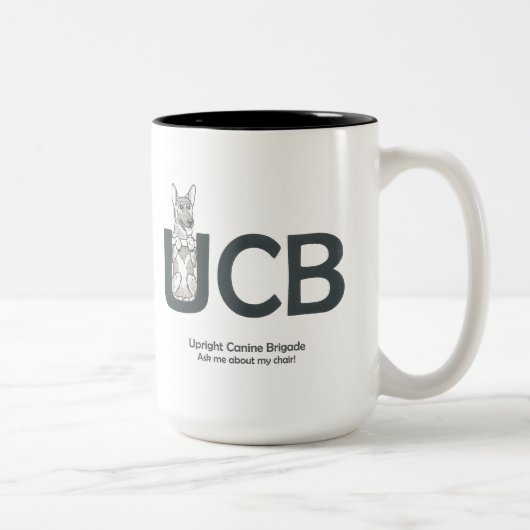 2 Couleurs Tasse de berger allemand de races d'UCB (Droit)