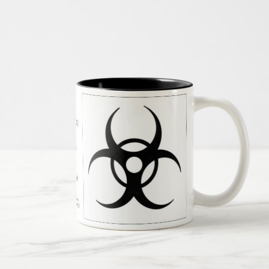 2 Couleurs Tasse de BioHazard (Droit)