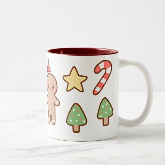 2 Couleurs Tasse de biscuits de Noël (Droit)