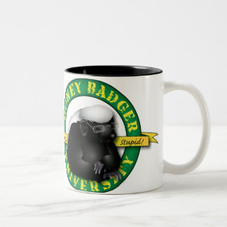 2 Couleurs Tasse de blaireau de miel