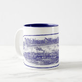 2 Couleurs Tasse de bleu de Piémont Maufacturing (Devant gauche)