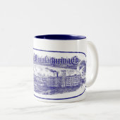 2 Couleurs Tasse de bleu de Piémont Maufacturing (Devant droit)