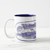2 Couleurs Tasse de bleu de Piémont Maufacturing (Gauche)