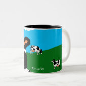 2 Couleurs Tasse de BlueSkyCows (Devant droit)