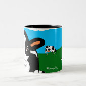 2 Couleurs Tasse de BlueSkyCows (Centre)