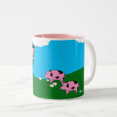 2 Couleurs Tasse de BlueSkyPigs (Devant droit)