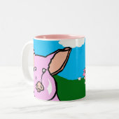 2 Couleurs Tasse de BlueSkyPigs (Devant gauche)