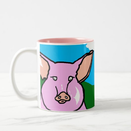 2 Couleurs Tasse de BlueSkyPigs (Gauche)