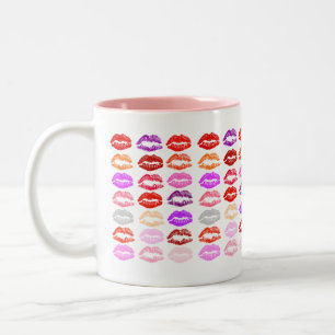 2 Couleurs Tasse de boisson de baisers de Valentine