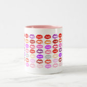 2 Couleurs Tasse de boisson de baisers de Valentine (Centre)