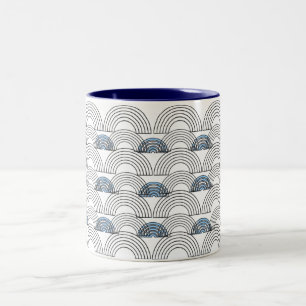 2 Couleurs Tasse de bonheur minimaliste Tasse de café perso