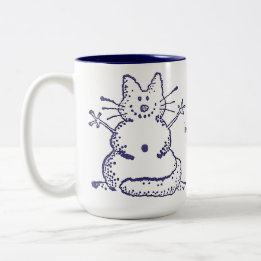 2 Couleurs Tasse de bonhomme de neige d'autoneige