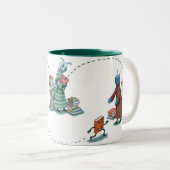 2 Couleurs Tasse de BookMooch 11oz (Devant droit)