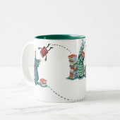 2 Couleurs Tasse de BookMooch 11oz (Devant gauche)
