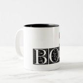 2 Couleurs Tasse de BOQ [vieille reine amère] (Devant gauche)