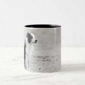 2 Couleurs Tasse de border collie (Centre)