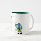 2 Couleurs Tasse de bossu (Devant droit)