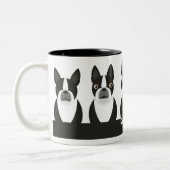 2 Couleurs Tasse de Boston Terrier (Gauche)