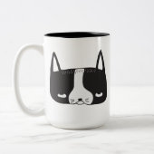 2 Couleurs Tasse de Boston Terrier (Gauche)