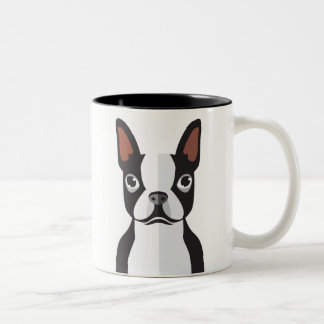 2 Couleurs Tasse de Boston Terrier
