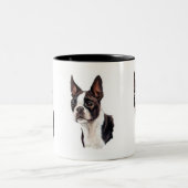 2 Couleurs Tasse de Boston Terrier (Centre)