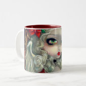 2 Couleurs Tasse "de bougie de Noël" (Devant gauche)