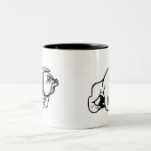 2 Couleurs Tasse de bouledogue (Centre)