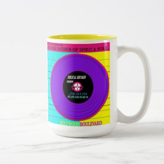 2 COULEURS TASSE DE BOULEVARD DE HOLYWOOD (Droit)