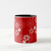2 Couleurs Tasse de brocard de flocon de neige (Centre)