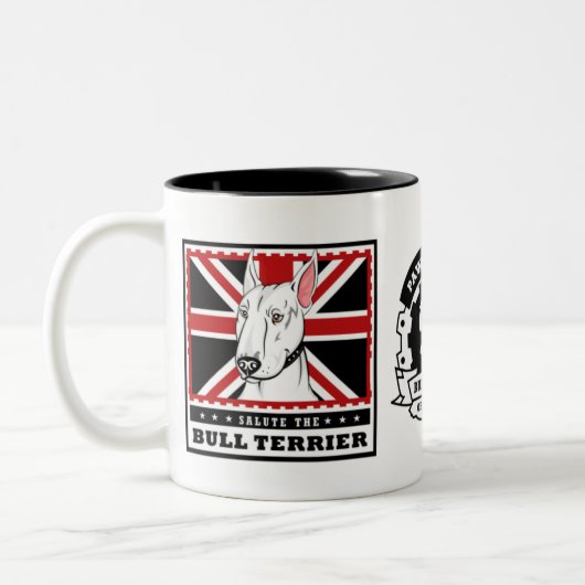 2 Couleurs Tasse de bull-terrier (Gauche)