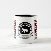 2 Couleurs Tasse de bull-terrier (Centre)