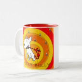 2 Couleurs Tasse de bull-terrier (Devant gauche)
