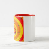 2 Couleurs Tasse de bull-terrier (Centre)