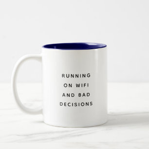 2 Couleurs Tasse de bureau amusante avec des citations de tra