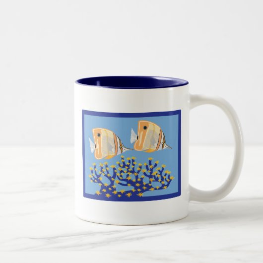 2 Couleurs Tasse de Butterflyfish (Droit)
