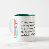 2 Couleurs Tasse de Buttonslogic (Devant gauche)