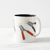 2 Couleurs tasse de câble de pullover (Devant droit)