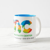 2 Couleurs Tasse de CAC (Devant droit)