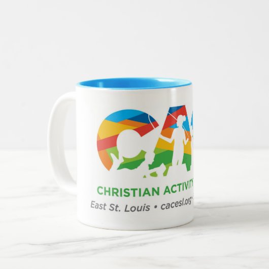 2 Couleurs Tasse de CAC (Devant gauche)