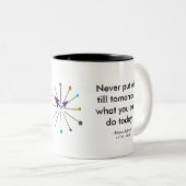 2 Couleurs Tasse de cadeau de citation de temps (Devant droit)