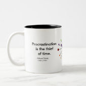 2 Couleurs Tasse de cadeau de citation de temps (Gauche)