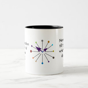 2 Couleurs Tasse de cadeau de citation de temps