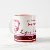 2 Couleurs Tasse de cadeau de Saint-Valentin pour le (Devant gauche)