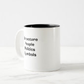 2 Couleurs Tasse de cadres (Devant gauche)