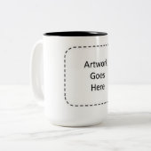 2 Couleurs Tasse de café (Devant gauche)