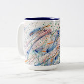 2 Couleurs Tasse de café (Devant gauche)