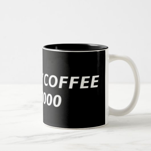 2 Couleurs Tasse de café #000000 (Droit)