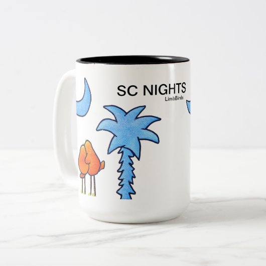 2 Couleurs Tasse de café 15 onces (Devant gauche)